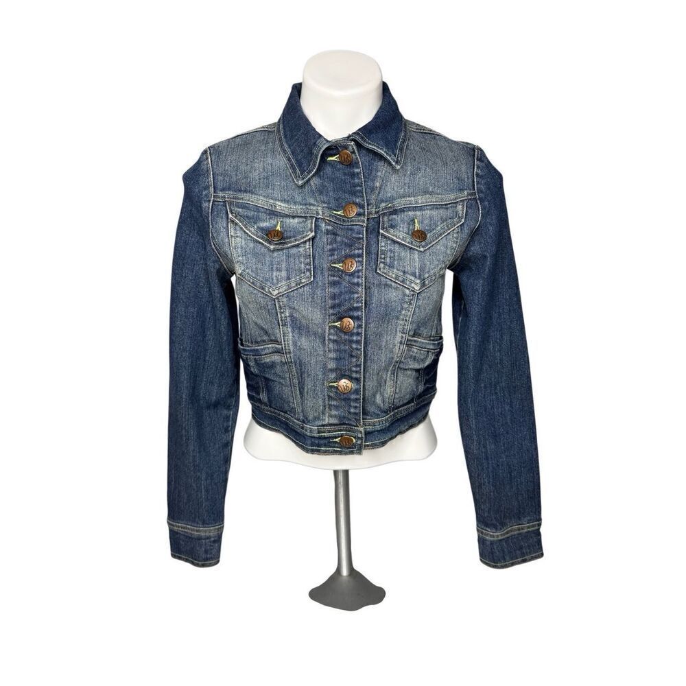 Wet Seal vintage crop Jean jacket size M